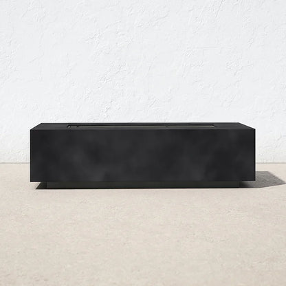 Sleek Concrete Propane Outdoor Fire Pit Table