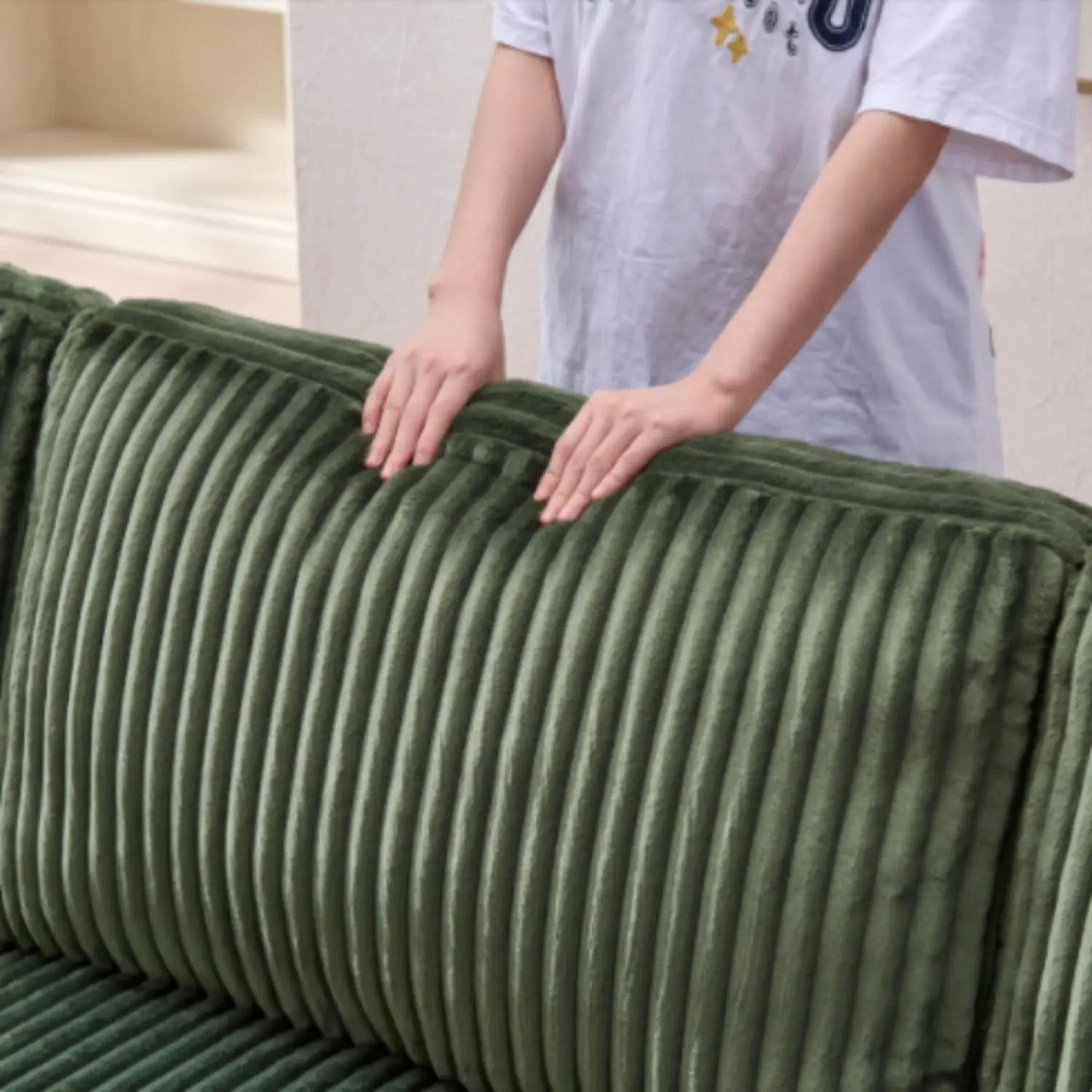 U Shaped Convertible Sofa Four Seater Lounge