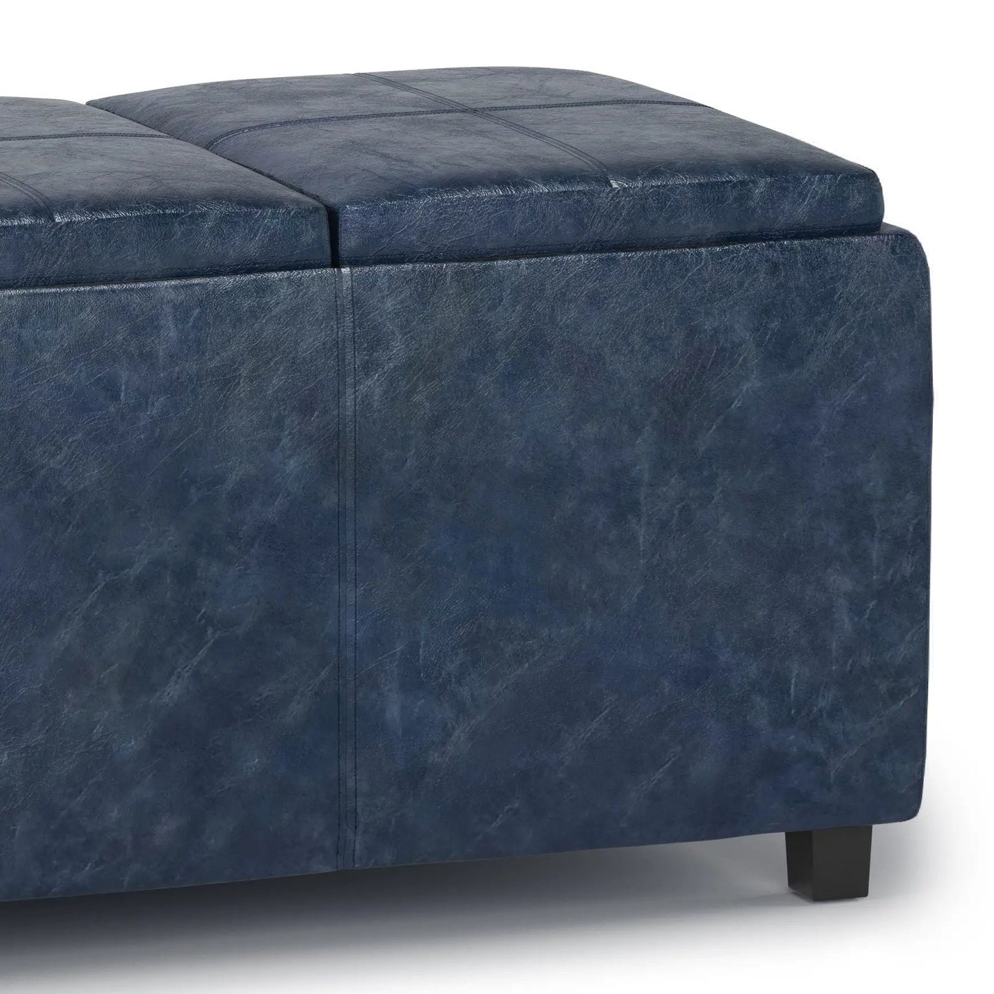 Avalon Upholstered Storage Ottoman With Trays