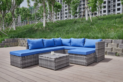 Stylish Outdoor Patio Sofa and Thick Cushion Set