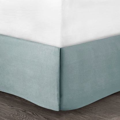 Comforter Set White King by HouseOfZazla with white top and teal blue sides on Tampa Home & Garden Store