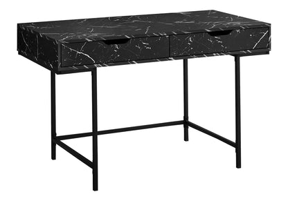 Computer Desk for Home Office with Marble Look