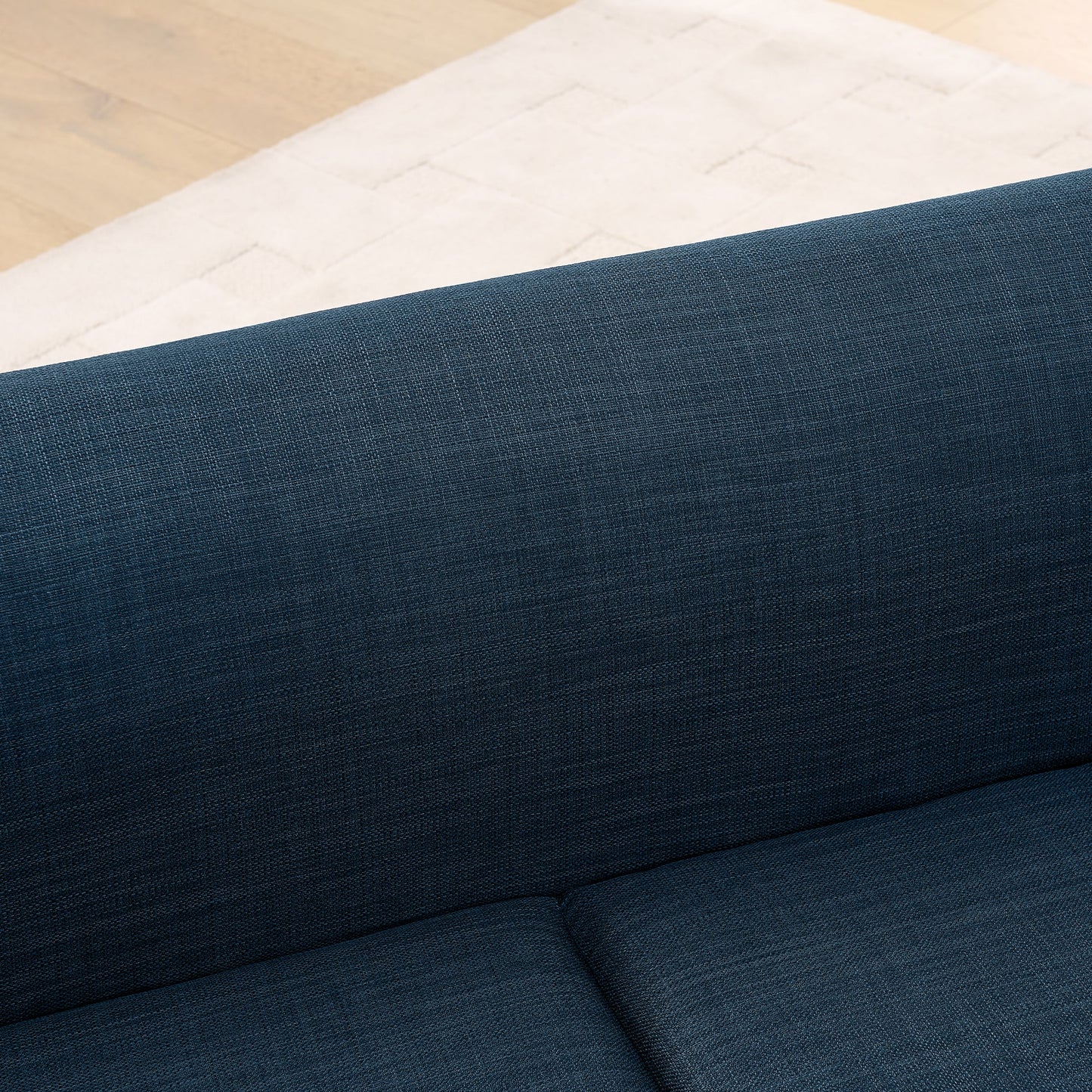 Oversized pet sofa in dark blue textured fabric by HouseOfZazla for medium and large dogs on Tampa Home & Garden Store