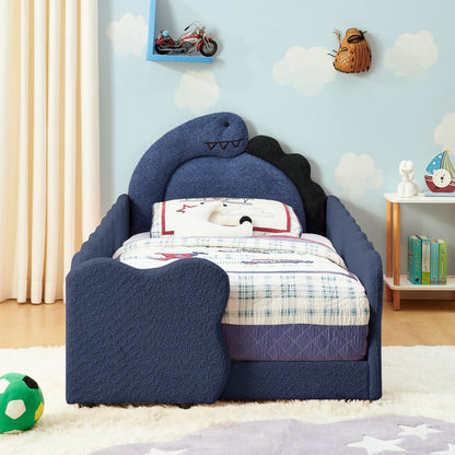 Toddler Dinosaur Bed and Safety Guardrail