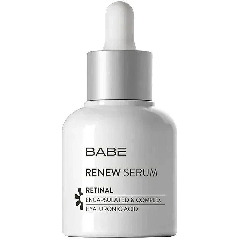 Babe Renew Retinal Serum bottle with dropper, white label, 30ml by Beauty Care Bag on Tampa Home & Garden Store