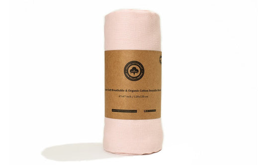 Organic Cotton Baby Girl Swaddle Blanket