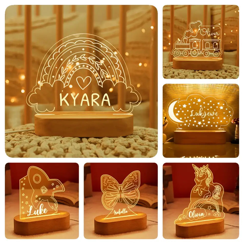 Custom Name Usb Led Night Light and a Gift