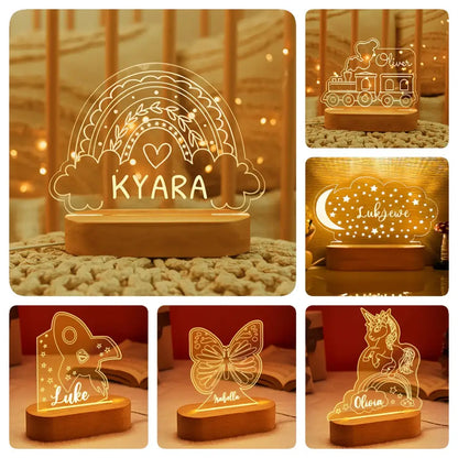 Custom Name Usb Led Night Light and a Gift