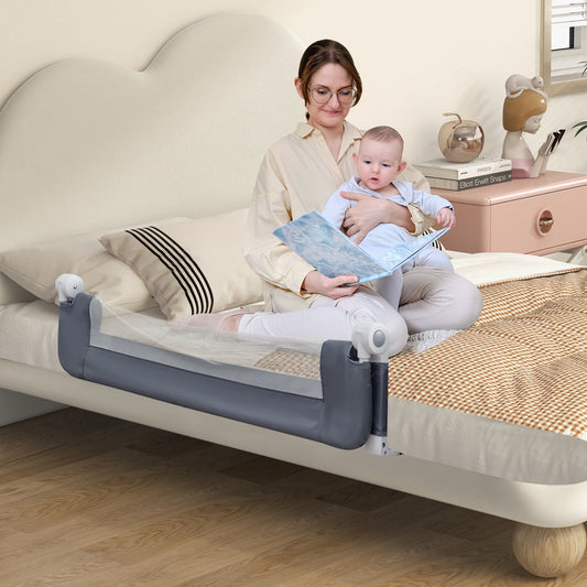 Foldable Bed Rail Swing Down Baby Bed Guard Rail - Tampa Home & Garden Store