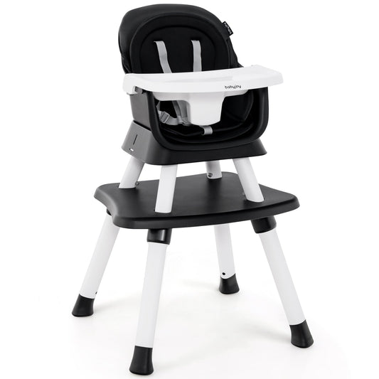 6-in-1 Convertible Baby High Chair with Adjustable Removable Tray - Tampa Home & Garden Store