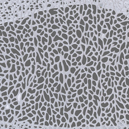 Oval coffee table surface in gray terrazzo-style pattern on Tampa Home & Garden Store
