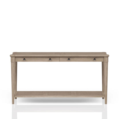 Sofa Table in Sand Finish with Two Drawers