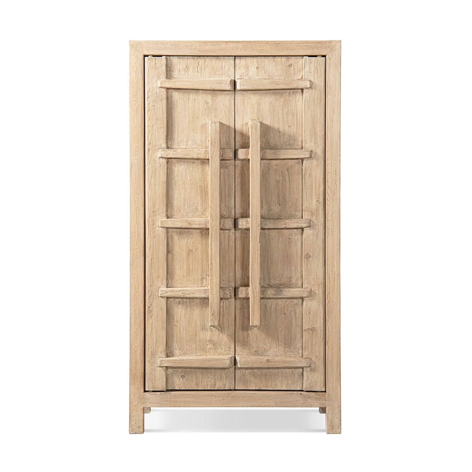Rowan storage cabinet with double doors in natural wood finish, HouseOfZazla accent cabinet on Tampa Home & Garden Store