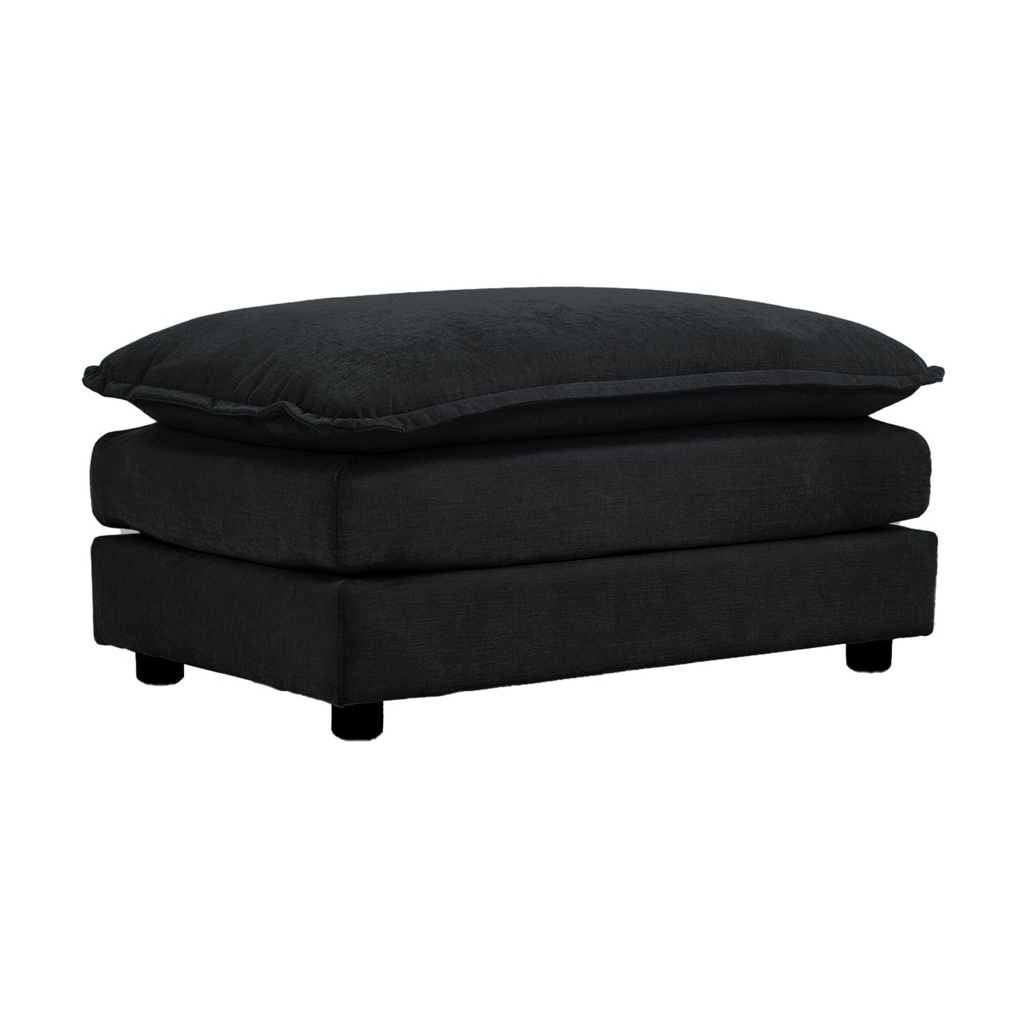 Chenille Fabric Ottoman Footrest and Sofa Rest