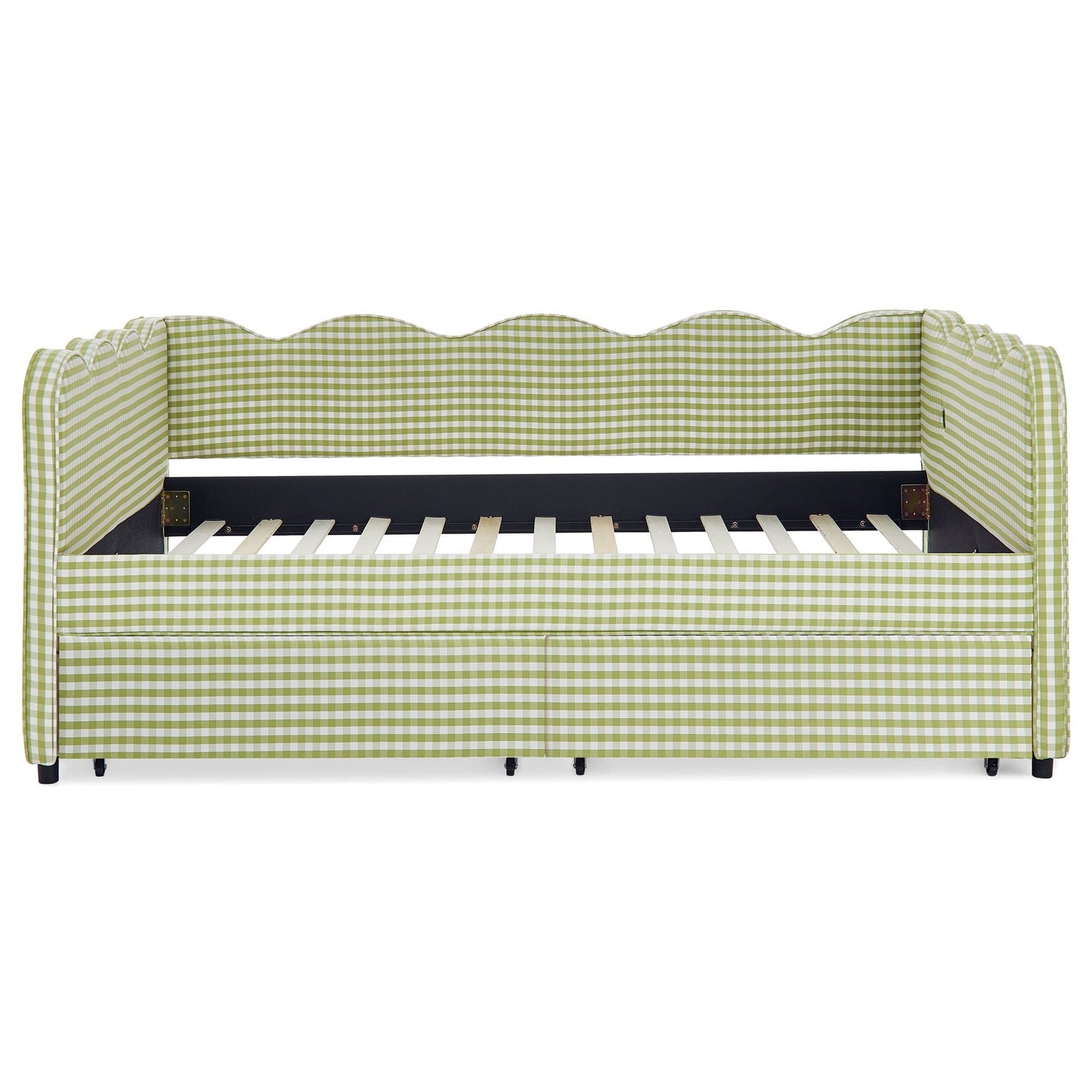 Gingham Daybed With Usb Port And The Wave Shape