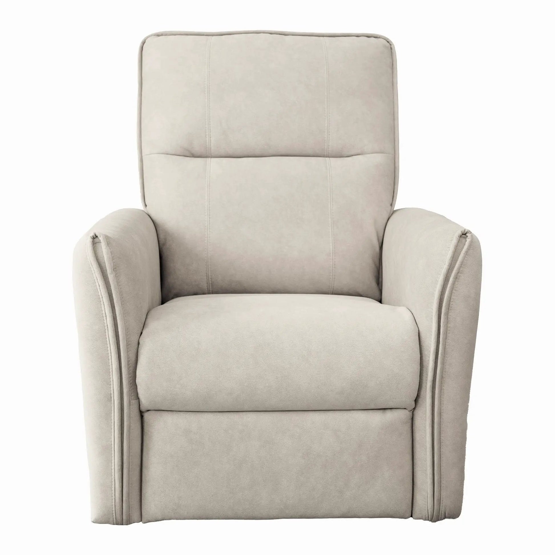Asheville suede recliner chair in beige by Unique Piece Furniture on Tampa Home & Garden Store