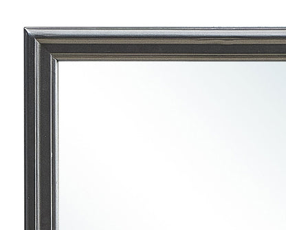 Traditional wall mirror with gunmetal frame and beveled edge on Tampa Home & Garden Store