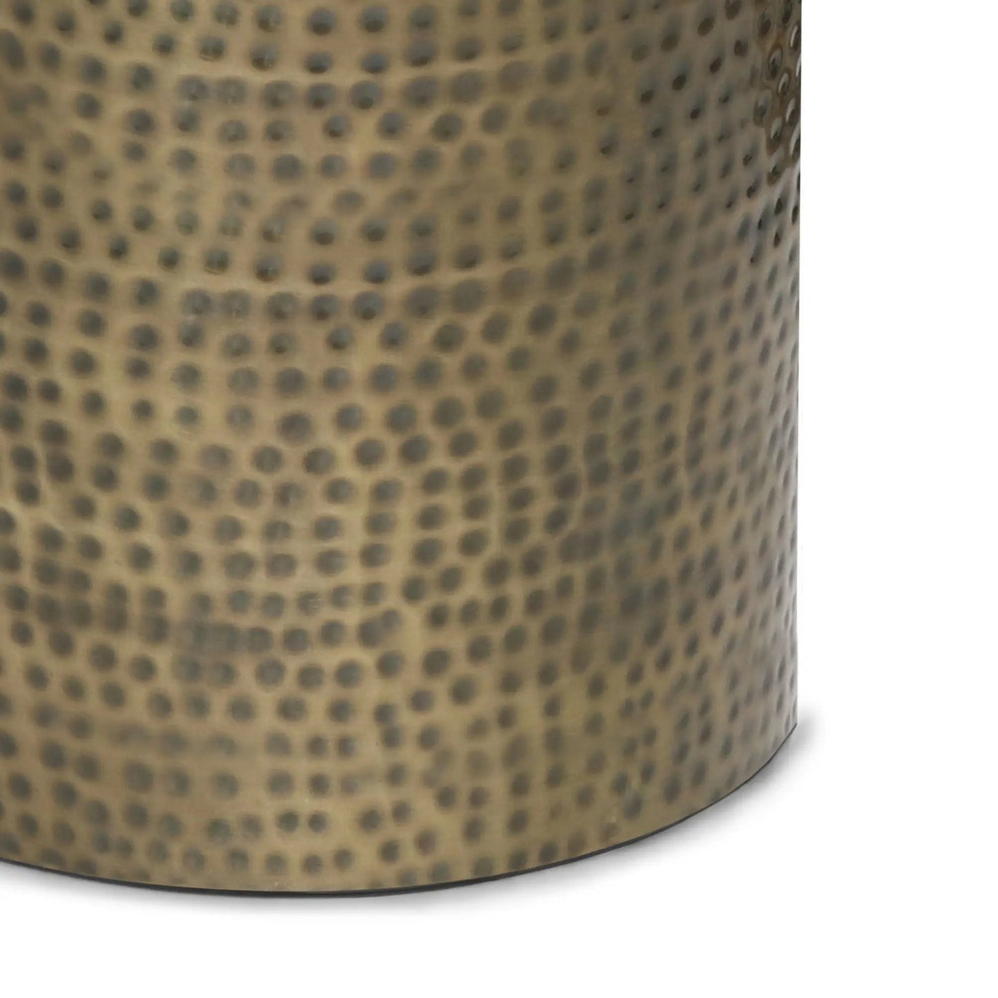 Corbin Hammered Metal Side Table for Living Room