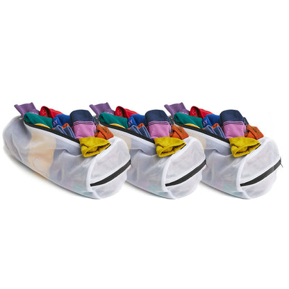 DeadSoxy mesh sock wash bag 3-pack filled with colorful socks on Tampa Home & Garden Store