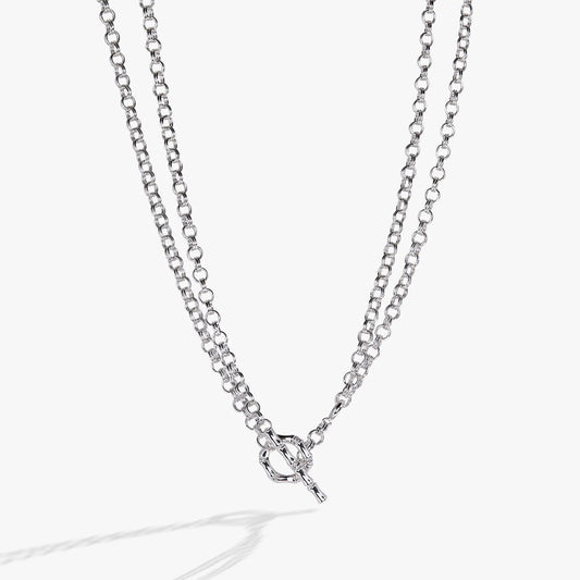 Bamboo convertible necklace or bracelet in silver-tone chain by ALEX AND ANI on Tampa Home & Garden Store