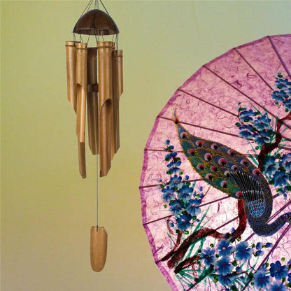 Bamboo Wind Chime Handmade Wall Hanging Garden