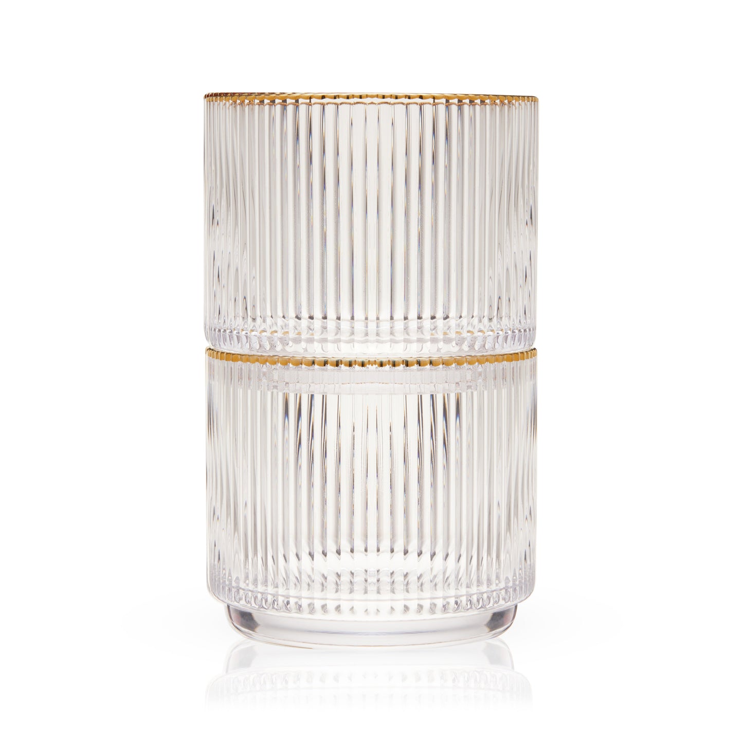 Meridian Crystal Lowball Tumblers Set of Two