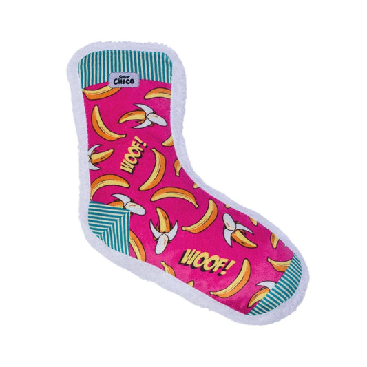 Squeaky Sock Plush Dog Toy – Whimsy Wonders Banana Design - Tampa Home & Garden Store