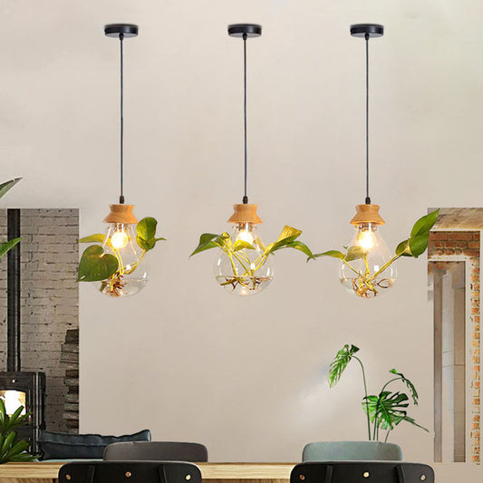 Bar Dining Room Glass Water Plant Aquarium Bedside Personality Chandelier - Tampa Home & Garden Store