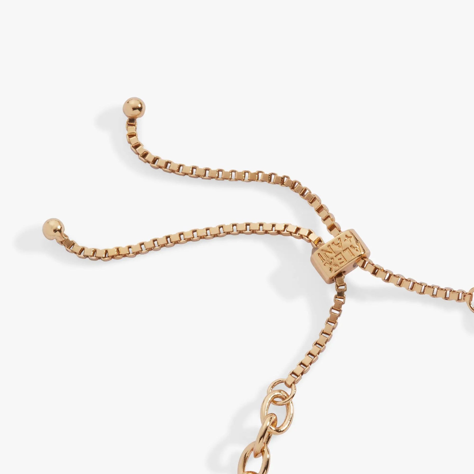 Barbie™ Teacher Bolo Bracelet by ALEX AND ANI in rose-gold tone with square-link chain on Tampa Home & Garden Store