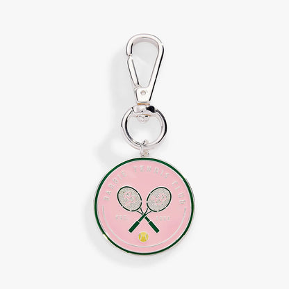 Barbie Tennis Club Bag Charm Enamel Racquets
