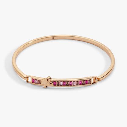 Barbie You Can Be Anything bangle by Alex and Ani; rose-gold with pink stones on Tampa Home & Garden Store