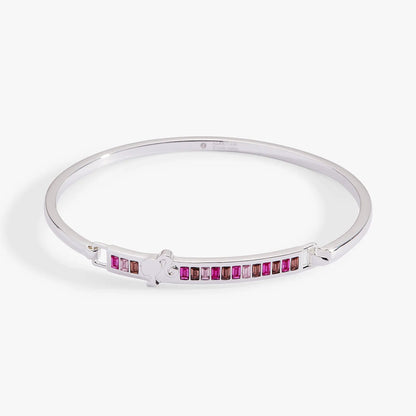 Barbie™ You Can Be Anything tension bangle by ALEX AND ANI with pink crystals on Tampa Home & Garden Store