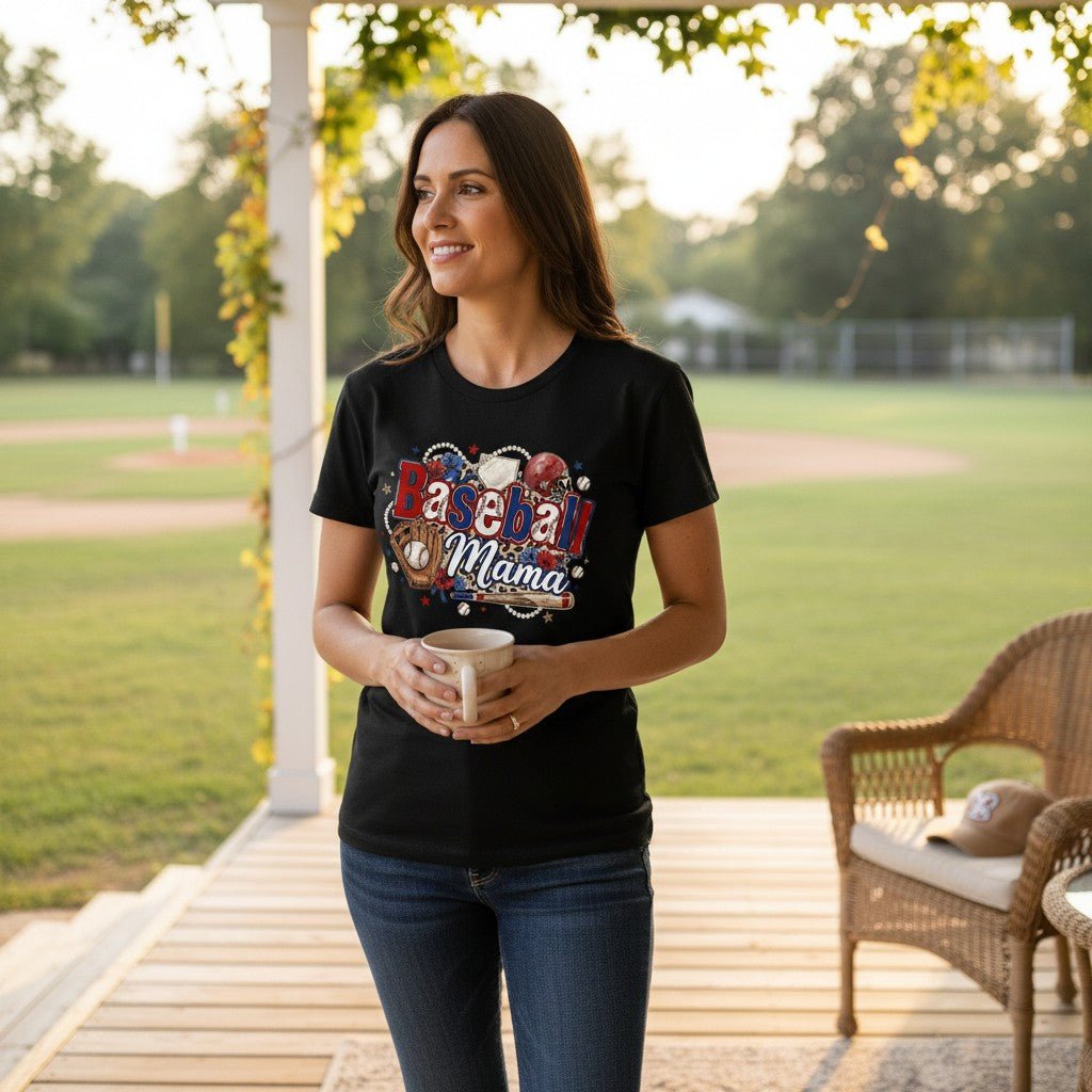 Soft Baseball Mama Tee and a Game Day Gift