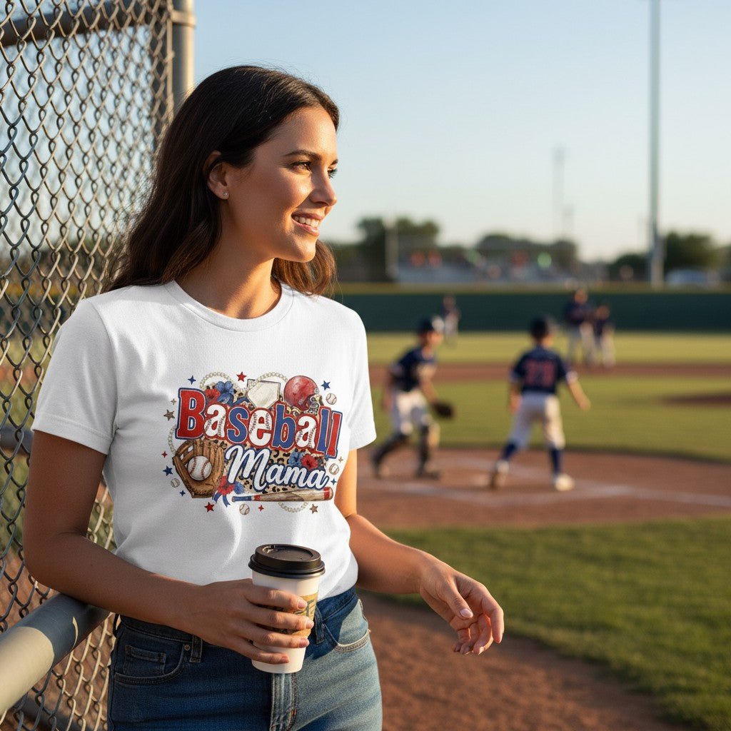 Soft Baseball Mama Tee and a Game Day Gift