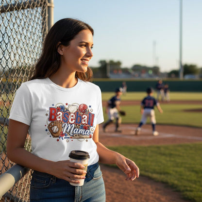 Soft Baseball Mama Tee and a Game Day Gift