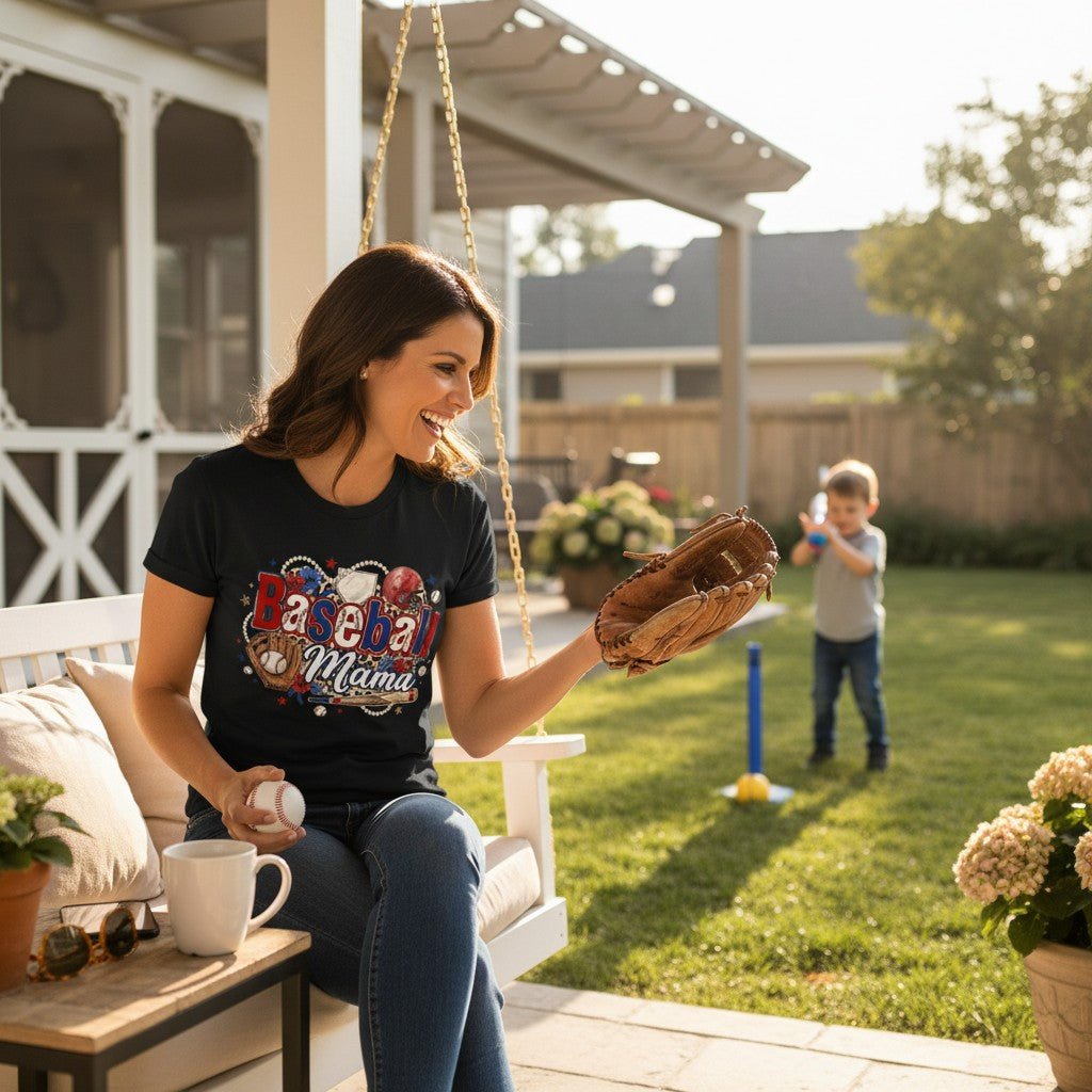 Soft Baseball Mama Tee and a Game Day Gift