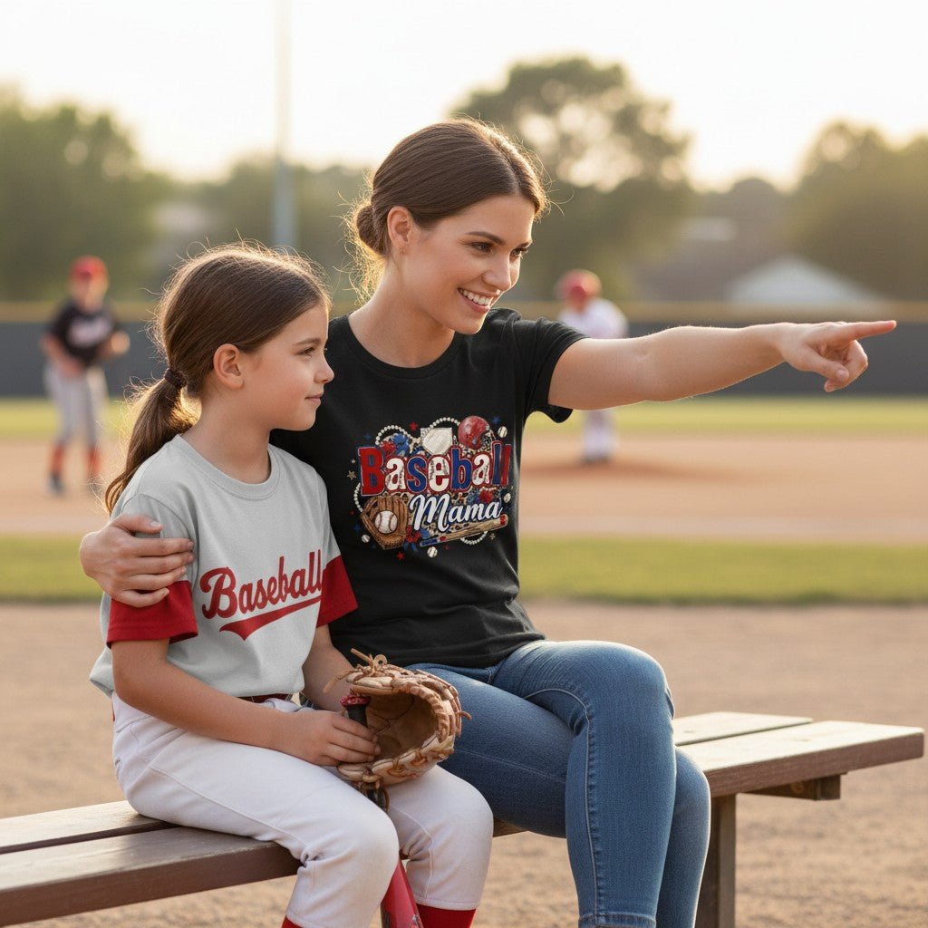 Soft Baseball Mama Tee and a Game Day Gift