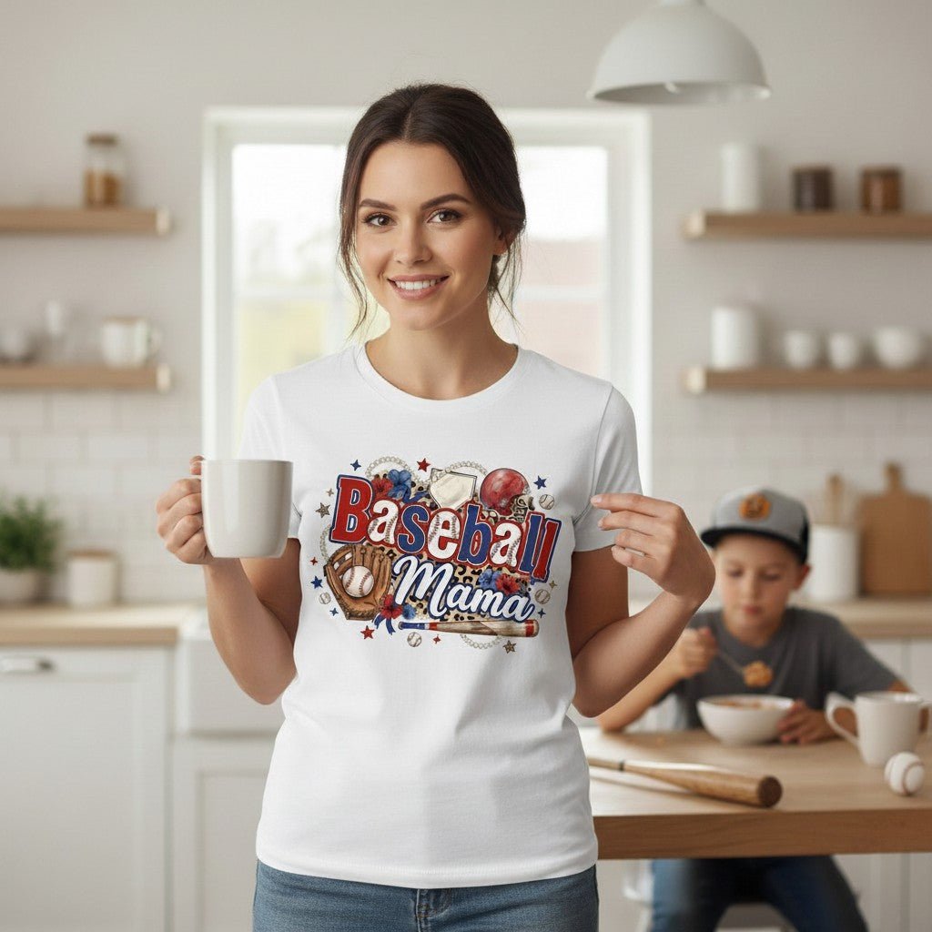Soft Baseball Mama Tee and a Game Day Gift