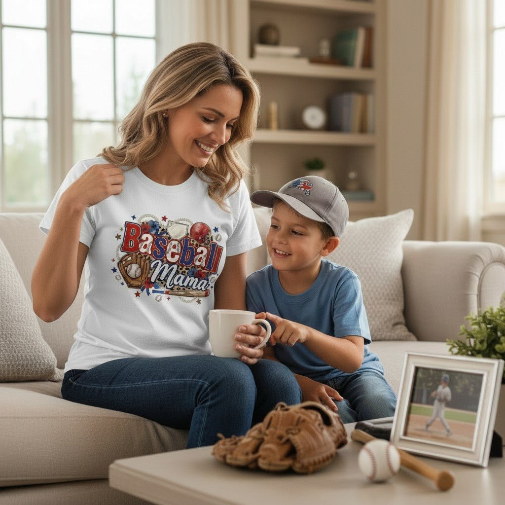 Soft Baseball Mama Tee and a Game Day Gift