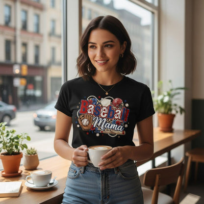Soft Baseball Mama Tee and a Game Day Gift