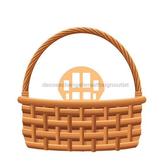 Colgador de puerta para cesta de ramos, letrero de madera, DECOE-W-90347-DH, colgador de puerta de 22"