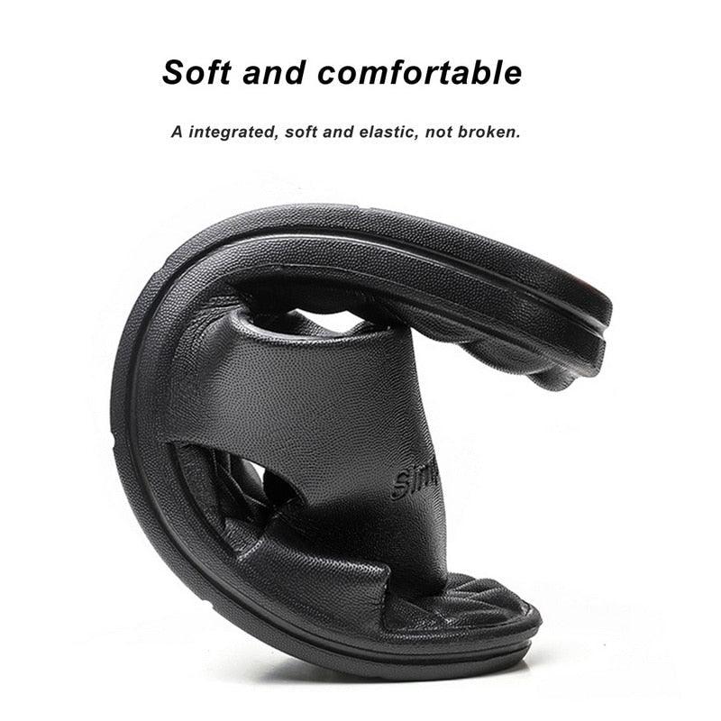 Shower slippers Stevvex black women with soft sole open-toe slip-on bath sandals on Tampa Home & Garden Store
