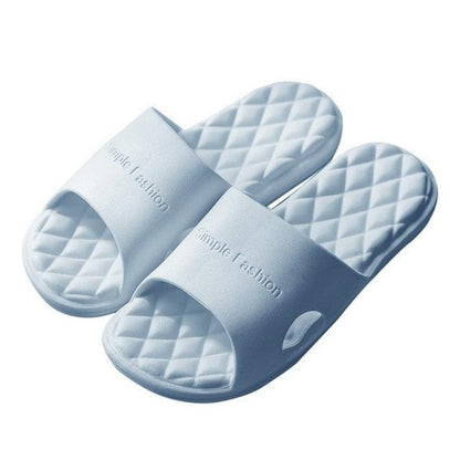Women’s light blue quilted Stevvex slide slippers, indoor-outdoor shower sandals, 2-pack on Tampa Home & Garden Store