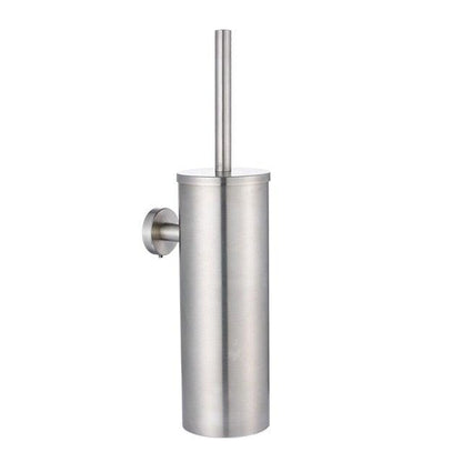 Stainless steel wall-mount toilet brush holder with brushed finish and wall bracket Stevvex on Tampa Home & Garden Store