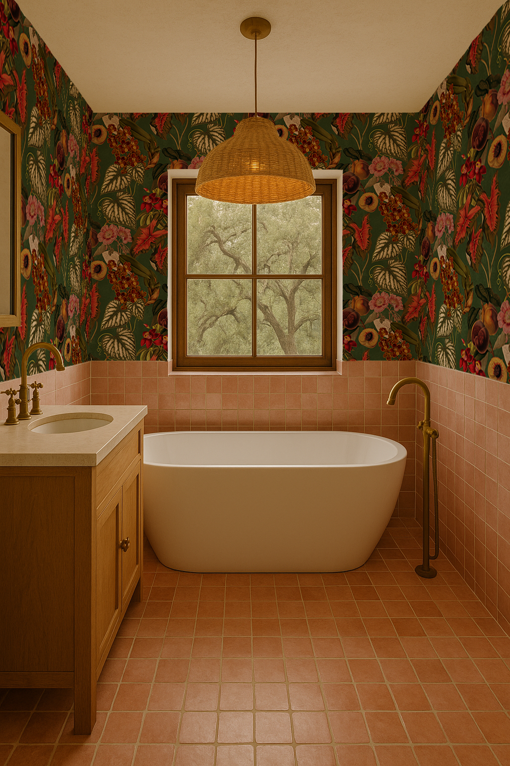 Papel pintado Cali Tropicale, verde