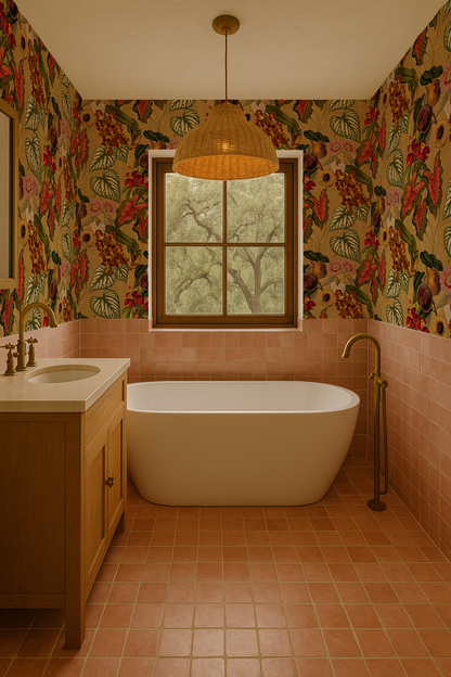 Papel pintado Cali Tropicale, amarillo