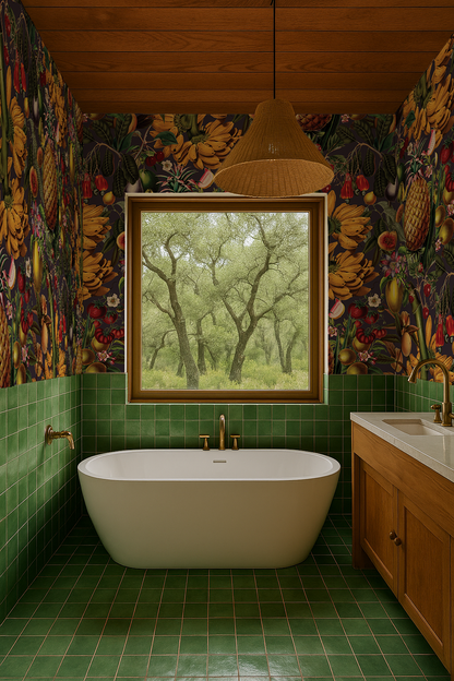 Papel pintado de fruta jugosa, ciruela