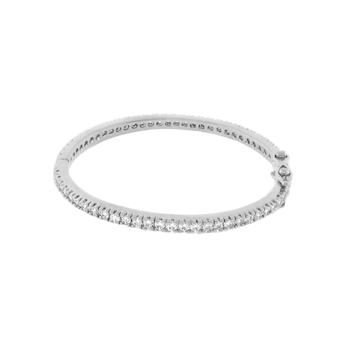 Girl's pave bangle bracelet silver-tone with pave crystals Lauren G Adams on Tampa Home & Garden Store