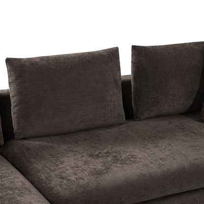 Modern L Shaped Sofa With Storage And Upholstery