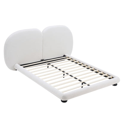 Upholstered Bed Frame With Split Luxury Headboard
